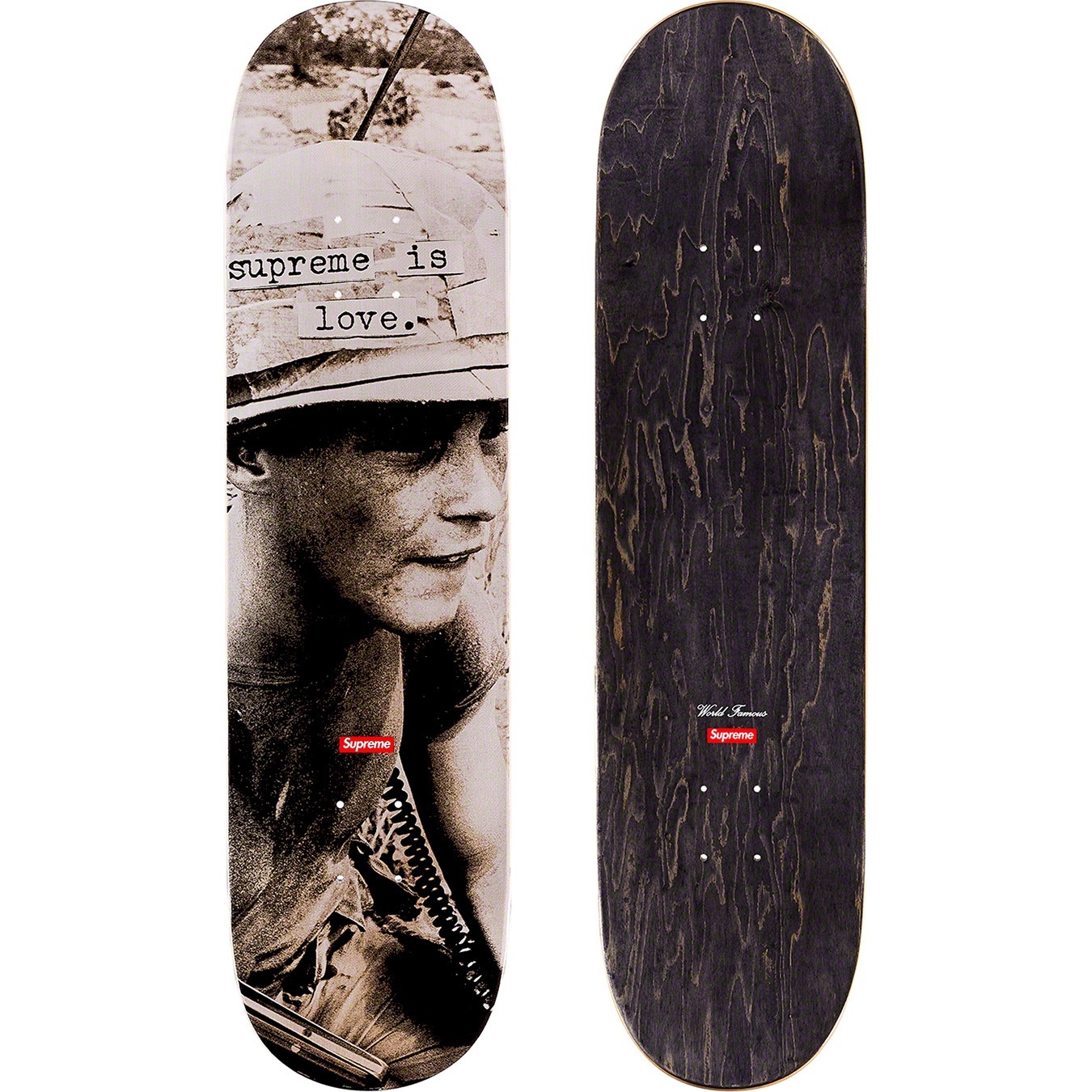 Supreme is Love Skateboard view 2